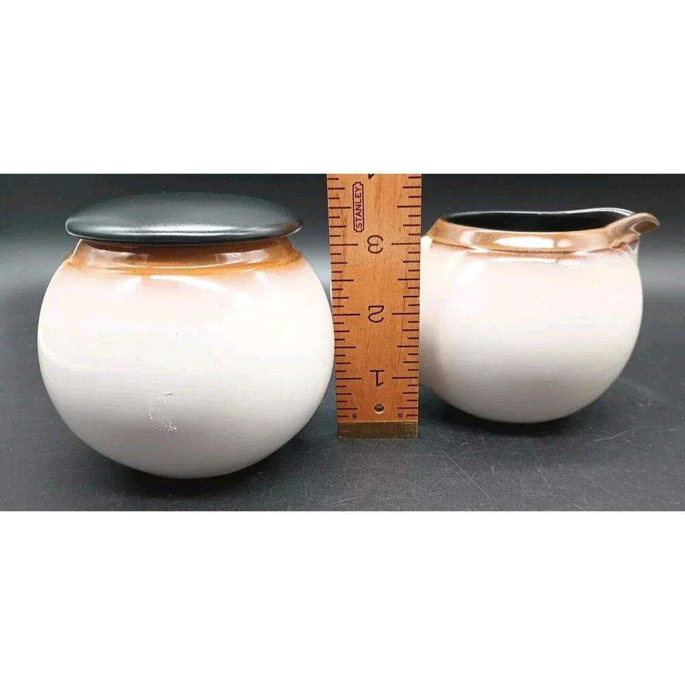 Pier 1 Sahara Creamer Sugar Bowl With Lid Round